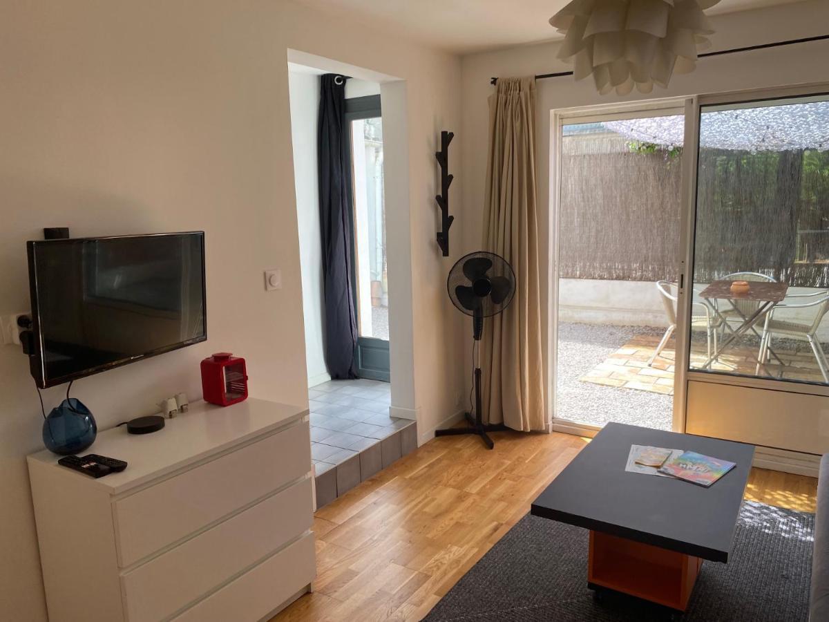 蒙彼利埃Grand Studio De 38M2 Et Cour Independante De 25M2 Dont Wifi Et Netflix公寓 外观 照片